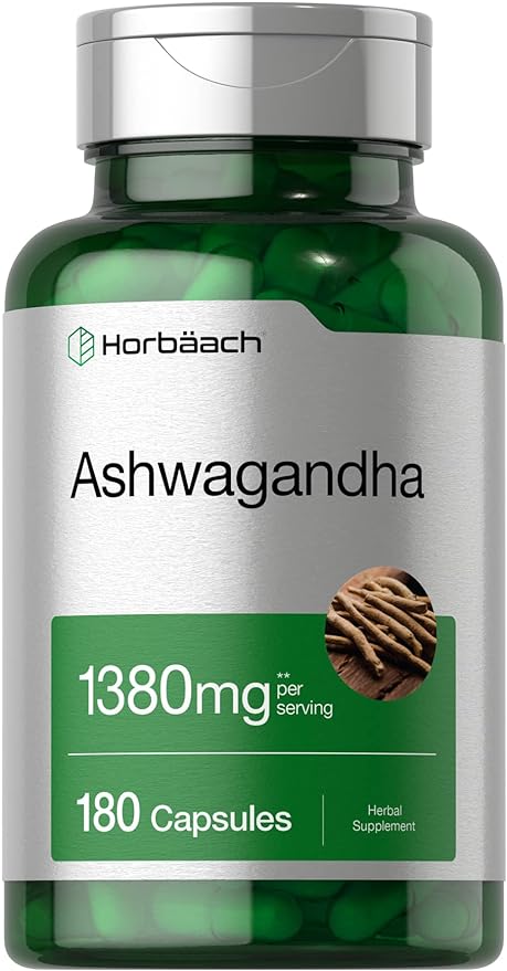 Ashwagandha Capsules 1380mg | 180 Count  by Horbaach