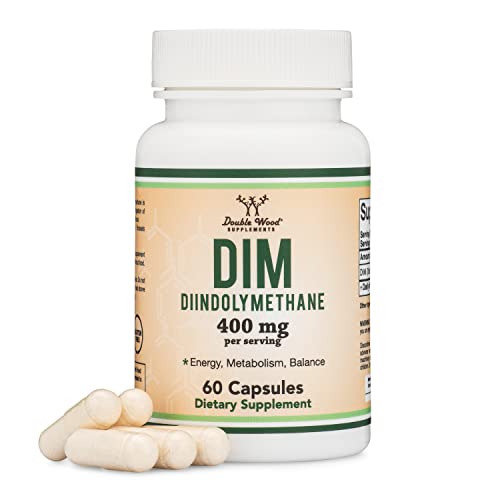 DIM Supplement for Women and Men 200mg Per Capsule, 60 Capsules by Double Wood