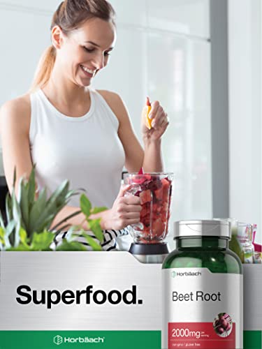 Beet Root Powder Capsules | 250 Pills | by Horbaach