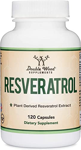 Resveratrol Supplement 500mg Per Serving, 120 Capsules by Double Wood