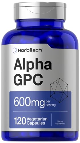 Alpha GPC 600mg | 120 Capsules | Vegetarian, by Horbaach