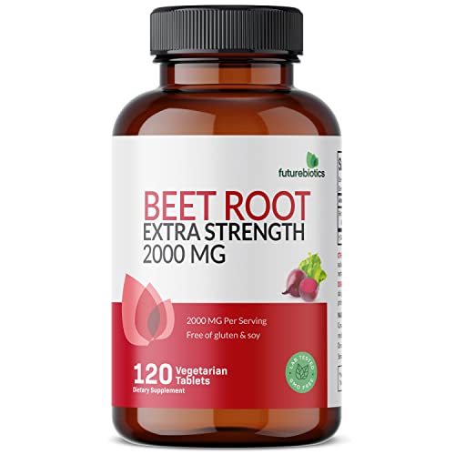 Futurebiotics Beet Root Extra Strength 2000 MG - Non-GMO, 120 Vegetarian Tablets