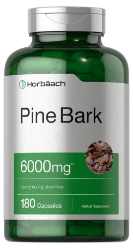 Pine Bark Extract | 6000 mg | 180 Capsules by Horbaach