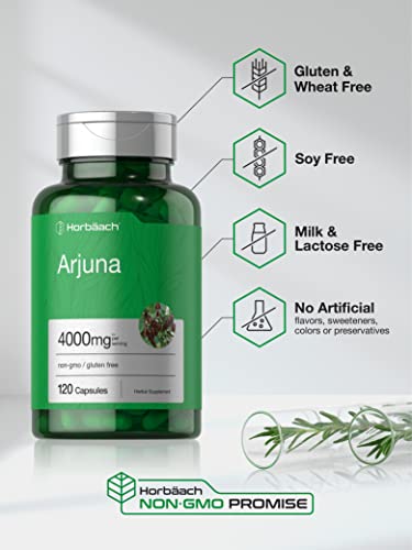 Arjuna Capsules 4000mg | 120 Count  by Horbaach