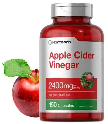 Apple Cider Vinegar Capsules | 2400mg | 150 Count  by Horbaach