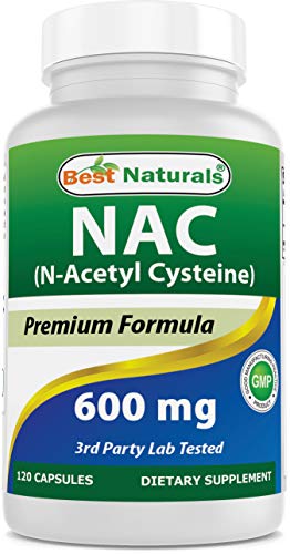 Best Naturals NAC - N Acetyl Cysteine 600 mg 120 Capsules - n Acetyl cysteine - Powerful antioxidant