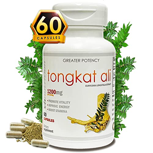 VH Nutrition TONGKAT ALI for Men | Extra Strength Mens Support Supplement | 1200mg Per Serving | Pure Eurycoma Longifolia Extract Powder | 60 Capsules