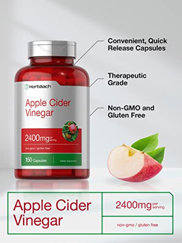 Apple Cider Vinegar Capsules | 2400mg | 150 Count  by Horbaach