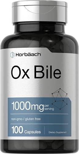 Ox Bile 1000 mg 100 Capsules by Horbaach