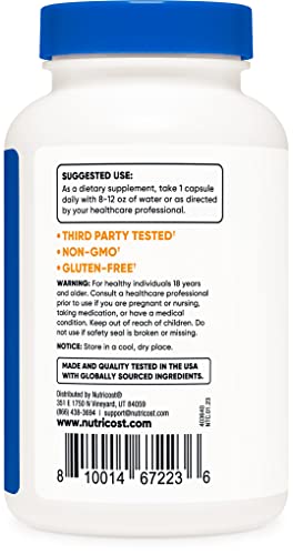 Nutricost P5P Vitamin B6 Supplement 100mg, 240 Capsules (Pyridoxal-5-Phosphate) - Vegetarian Friendly, Non-GMO, Gluten Free