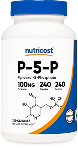 Nutricost P5P Vitamin B6 Supplement 100mg, 240 Capsules (Pyridoxal-5-Phosphate) - Vegetarian Friendly, Non-GMO, Gluten Free