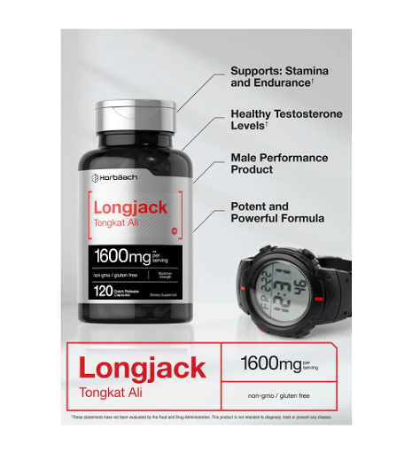 LONGJACK TONGKAT ALI 1600MG | 120 CAPSULES